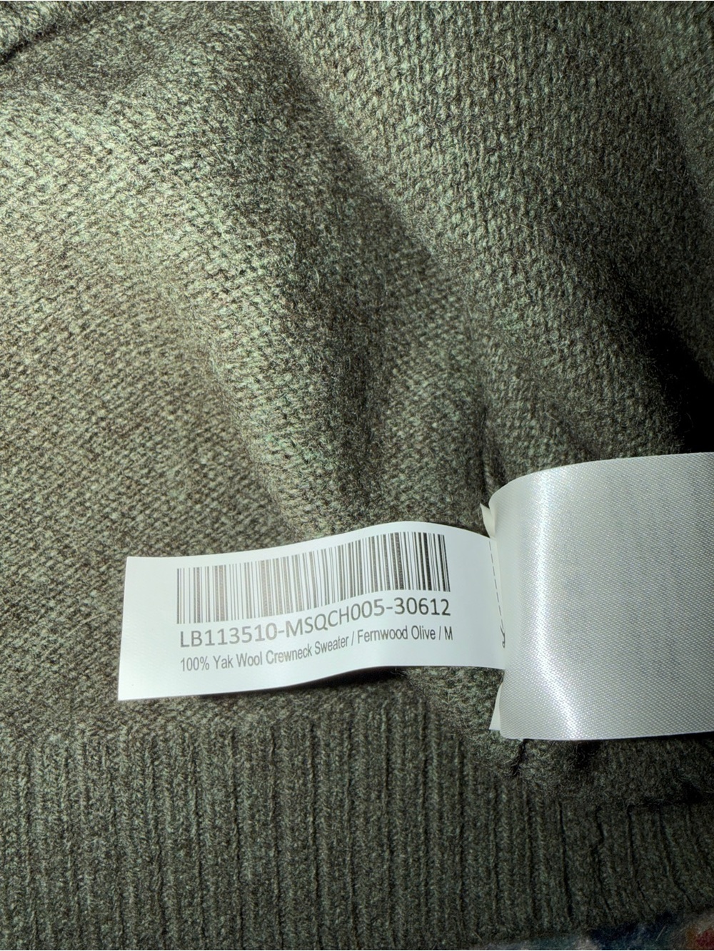 Quince Men’s 100% Yak Wool Crewneck Sweater – Olive Green – Size M – NWT - Picture 3 of 7